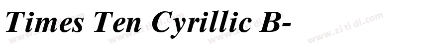 Times Ten Cyrillic B字体转换